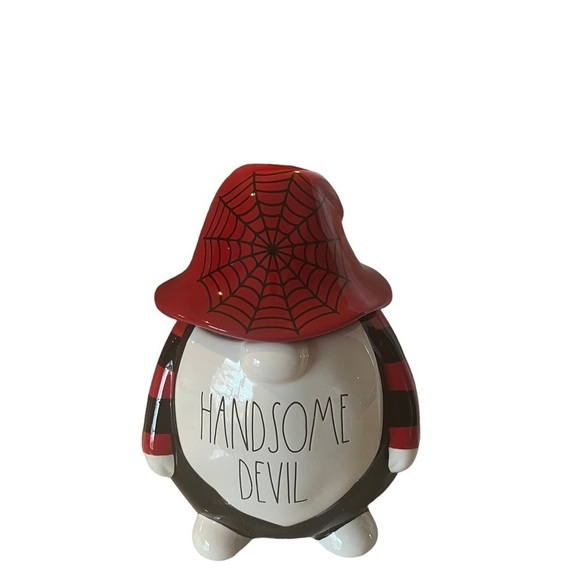 Rae Dunn Kitchen Gnome Artisan Collection Handsome Devil Cookie Jar Canister NEW - Picture 13 of 13
